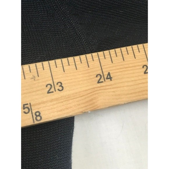 Men's Pullover Silk Cotton Blend Knit Sweater Baracuta Ribbed Neck Black Sz XXL - Picture 6 of 6